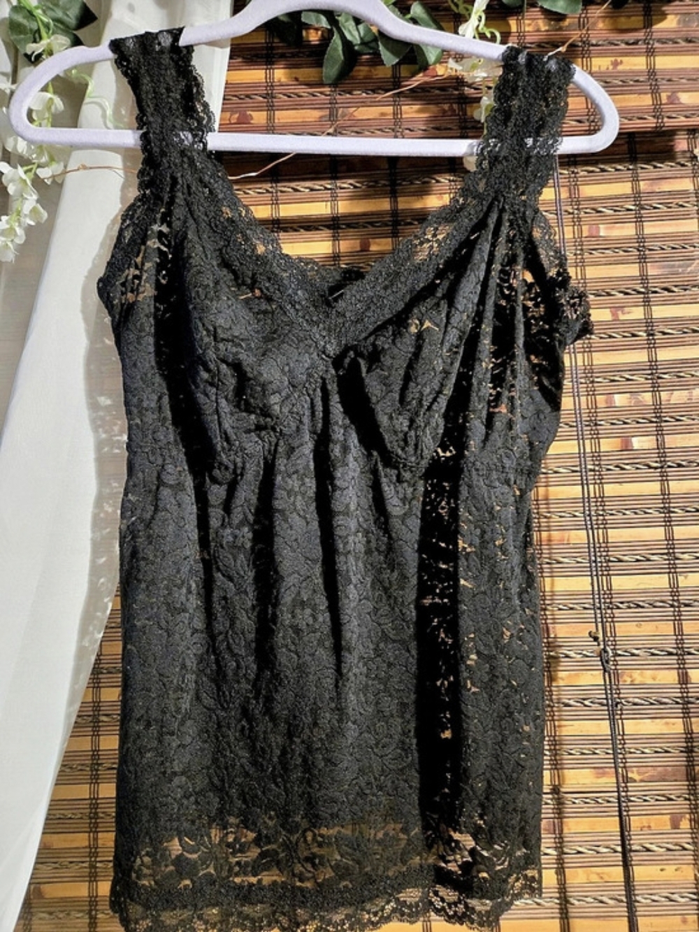 Torrid curv Black Lace Cami Like New